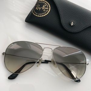 silver ray bans